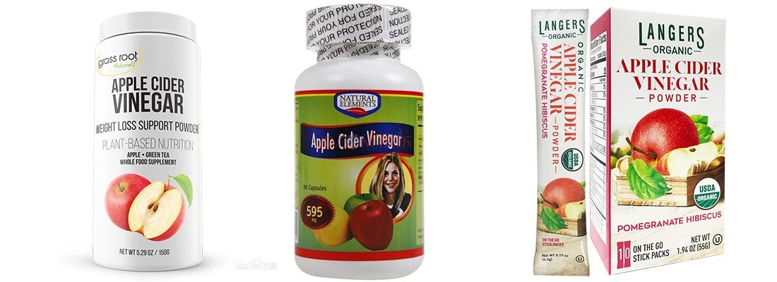 Apple cider vinegar powder application